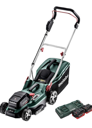 Metabo RM 36-18 LTX BL 36 Akku Rasenmäher 36 V ( 2x 18 V ) LTX Brushless + 2x Akku 5,5 Ah + Doppelladegerät - Toolbrothers