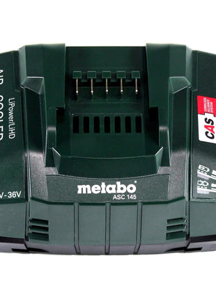 Zestaw podstawowy Metabo 4x akumulator Li-Power 18 V 4,0 Ah CAS Li-Ion ( 4x 625027000 ) + szybka ładowarka ASC 145 ( 627378000 )