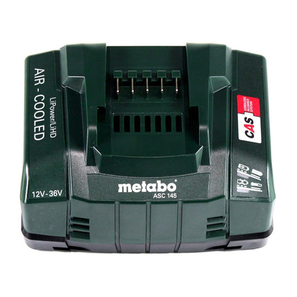 Zestaw podstawowy Metabo 4x akumulator Li-Power 18 V 4,0 Ah CAS Li-Ion ( 4x 625027000 ) + szybka ładowarka ASC 145 ( 627378000 )
