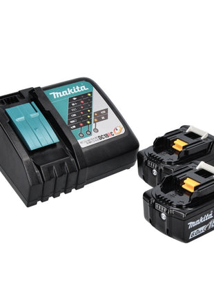 Makita DML 801 RG X Lámpara LED de trabajo con batería 18 V 240 lm + difusor + 2x baterías 6,0 Ah + cargador