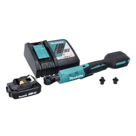 Makita DWR 180 RA1 wkrętarka akumulatorowa z grzechotką 18 V 47,5 Nm 1/4" 3/8" + 1x akumulator 2,0 Ah + ładowarka