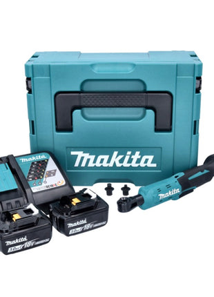 Makita DWR 180 RFJ Akku Ratschenschrauber 18 V 47,5 Nm 1/4" 3/8" + 2x Akku 3,0 Ah + Ladegerät + Makpac