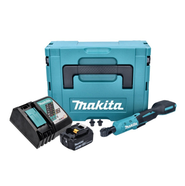 Makita DWR 180 RM1J akumulatorowa wkrętarka z grzechotką 18 V 47,5 Nm 1/4" 3/8" + 1x akumulator 4,0 Ah + ładowarka + Makpac