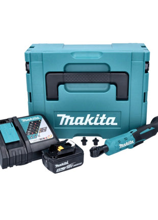 Makita DWR 180 RT1J Akumulatorowa wkrętarka z grzechotką 18 V 47,5 Nm 1/4" 3/8" + 1x akumulator 5,0 Ah + ładowarka + Makpac