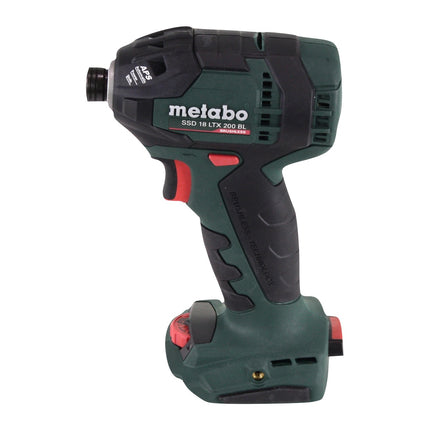 Metabo SSD 18 LTX 200 BL Akku Schlagschrauber 18 V 200 Nm 1/4" Brushless + 1x Akku 4,0 Ah + 1x Ladegerät + metaCASE