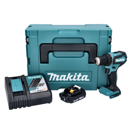 Makita DDF 485 RA1J Akku Bohrschrauber 18 V 50 Nm Brushless + 1x Akku 2,0 Ah + Ladegerät + Makpac