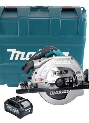 Sierra circular manual a batería Makita HS 009 GM101 XGT 40 V máx. 235 mm sin escobillas + 1x batería 4,0 Ah + estuche - sin cargador