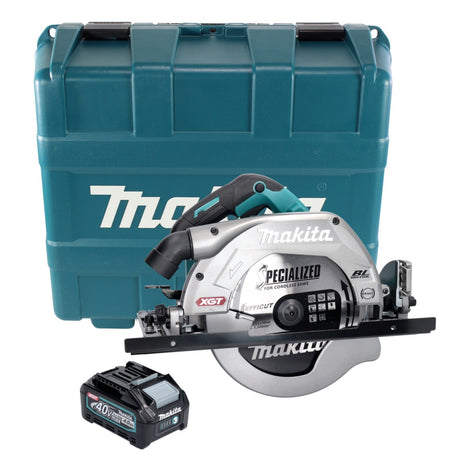 Makita HS 009 GM101 Akku Handkreissäge XGT 40 V max. 235 mm Brushless + 1x Akku 4,0 Ah + Koffer - ohne Ladegerät