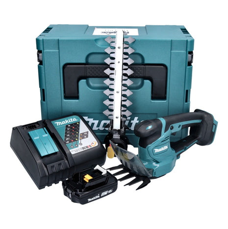 Makita DUM 111 RA1XJ Akku Grasschere Strauchschere 18 V + 1x Akku 2,0 Ah + Ladegerät + Makpac