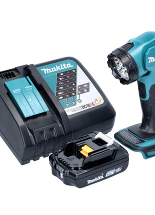 Makita DEADML 815 RA1 akumulatorowa lampa ręczna LED 14,4 - 18 V 160 lm + 1x akumulator 2,0 Ah + ładowarka