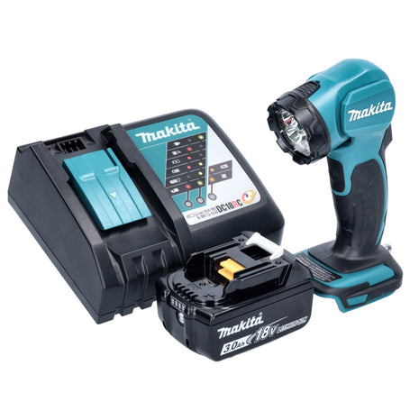 Makita DEADML 815 RF1 LED Akku Handleuchte 14,4 - 18 V 160 lm + 1x Akku 3,0 Ah + Ladegerät