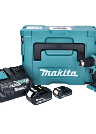 Makita DF 333 DNX12 taladro atornillador inalámbrico 12 V 30 Nm + 1x batería 2,0 Ah + 1x batería 18 V 5,0 Ah + cargador + Makpac