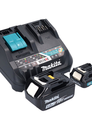 Makita DF 333 DNX12 taladro atornillador inalámbrico 12 V 30 Nm + 1x batería 2,0 Ah + 1x batería 18 V 5,0 Ah + cargador + Makpac