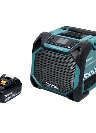 Makita DMR 203 F1 Głośnik Bluetooth 12 V 18 V IP64 + 1x akumulator 3,0 Ah - bez ładowarki