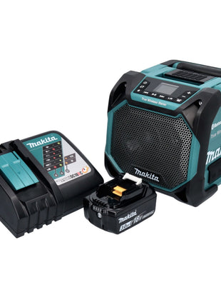 Makita DMR 203 RF1 Bluetooth Lautsprecher 12 V 18 V IP64 + 1x Akku 3,0 Ah + Ladegerät