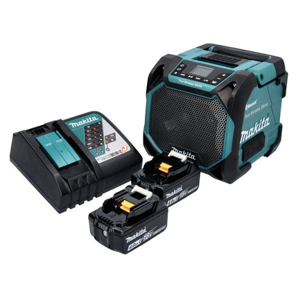 Makita DMR 203 RM Głośnik Bluetooth 12 V 18 V IP64 + 2x akumulator 4,0 Ah + ładowarka