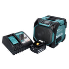Makita DMR 203 RT1 Głośnik Bluetooth 12 V 18 V IP64 + 1x akumulator 5,0 Ah + ładowarka