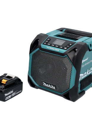 Makita DMR 203 G1 Altavoz Bluetooth 12 V 18 V IP64 + 1x batería 6,0 Ah - sin cargador