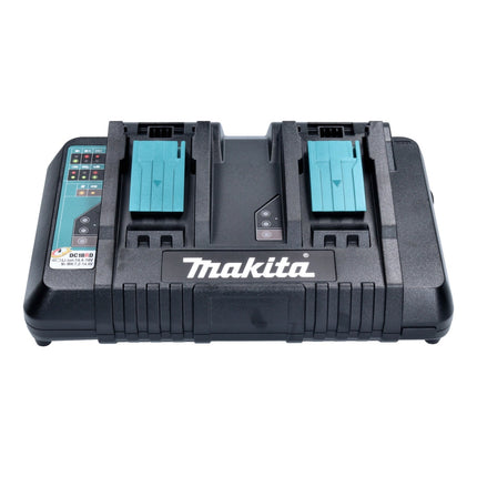 Zestaw Makita Power Source Kit 18 V z 4x akumulatorem BL 1820 B 2,0 Ah ( 4x 197254-9 ) + podwójna szybka ładowarka DC 18 RD ( 196933-6 ) + Makpac
