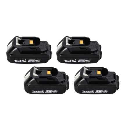 Zestaw Makita Power Source Kit 18 V z 4x akumulatorem BL 1820 B 2,0 Ah ( 4x 197254-9 ) + podwójna szybka ładowarka DC 18 RD ( 196933-6 ) + Makpac