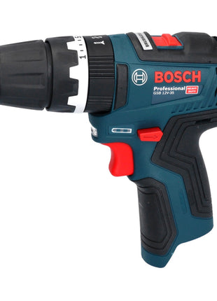 Bosch GSB 12V-35 Professional Akku Schlagbohrschrauber 12 V 35 Nm Brushless + 32 tlg. Bitset + L-Boxx - ohne Akku, ohne Ladegerät