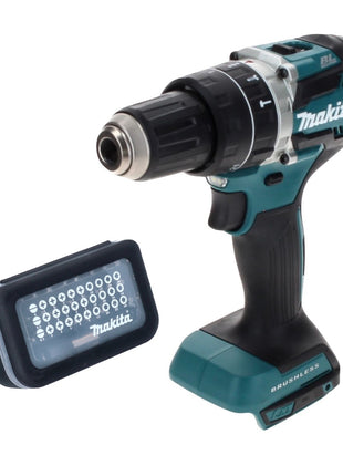 Makita DHP 484 Z Perceuse à percussion sans fil 18 V 54 Nm sans balais + jeu d'embouts 31 pièces (D-30667)