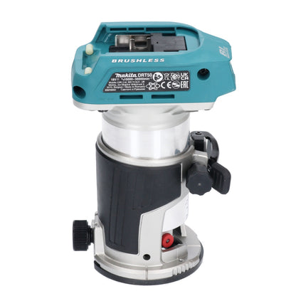 Makita DRT 50 Z Akku Multifunktionsfräse 18 V Brushless + 6 tlg. Fräser Set - ohne Akku, ohne Ladegerät
