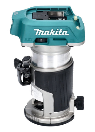 Makita DRT 50 Z Akku Multifunktionsfräse 18 V Brushless + 15 tlg. Fräser Set - ohne Akku, ohne Ladegerät