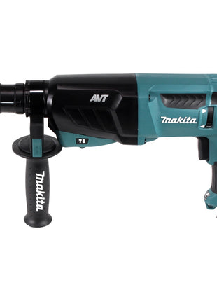 Makita HR 2631 FTJ martillo combinado 800 W 2,4 J SDS Plus + portabrocas sin llave + juego de taladro y cincel de 13 piezas + Makpac