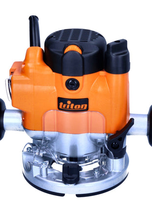 Triton JOF001 Oberfräse 1010 Watt 59 mm Hub + Anschlag + 6 tlg. Fräser Set