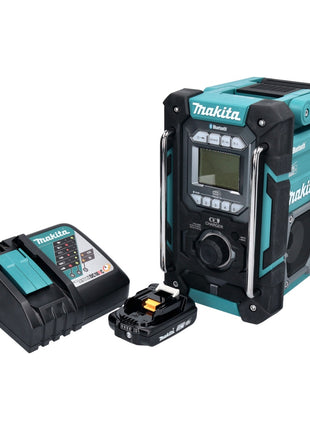 Makita DMR 301 RA1 Akku Baustellenradio 12 V max. - 18 V DAB / DAB+ / Bluetooth + 1x Akku 2,0 Ah + Ladegerät