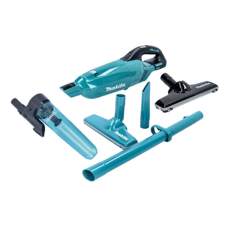 Makita DCL281FZ Aspirateur sans fil 18 V blanc + Collecteur Cyclone noir sans mécanisme + Embout pour tapis - sans batterie, sans chargeur