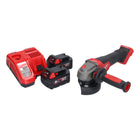 Milwaukee M18 FSAGV115XPDB-502 Akumulatorowa szlifierka kątowa 18 V 115 mm bezszczotkowa + 2x akumulator 5,0 Ah + ładowarka