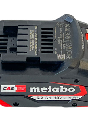 Akumulator Metabo Li-Power 18 V 5,2 Ah CAS Li-Ion ( 625028000 ) ze wskaźnikiem poziomu naładowania - następca 625592000