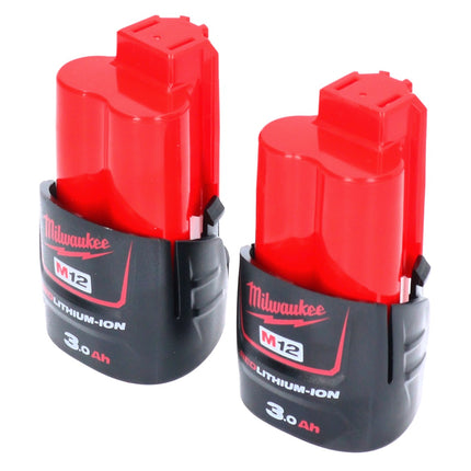 Zestaw akumulatorów Milwaukee 2x M12 B3 12 V 3,0 Ah / 3000 mAh Li-Ion ( 2x 4932451388 )