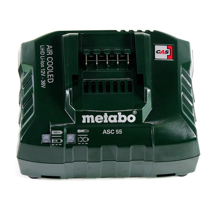 Zestaw podstawowy Metabo 3x akumulator Li-Power 18 V 4,0 Ah CAS Li-Ion + ładowarka ASC 55 ( 685049000 )