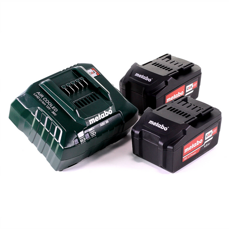 Zestaw podstawowy Metabo 2x akumulator Li-Power 18 V 4,0 Ah CAS Li-Ion + ładowarka ASC 55 ( 685050000 )