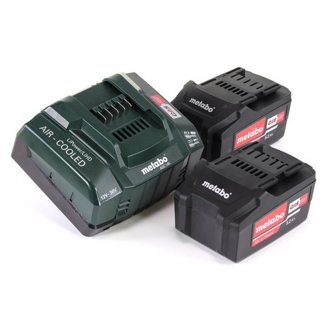 Metabo Akku Basis Set 18V mit 2x Akku 5,2Ah + Ladegerät ASC 145 ( 685051380 )