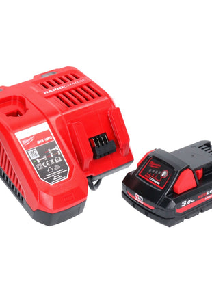 Milwaukee M18 NRG-301 Akku Starter Set High Output 18 V 3,0 Ah / 3000 mAh Li-Ion Akku ( 4932471069 ) + M12-18FC Ladegerät ( 4932451079 ) - Toolbrothers