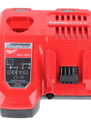 Milwaukee M18 NRG-302 Akku Starter Set High Output 2x 18 V 3,0 Ah / 3000 mAh Li-Ion Akku ( 2x 4932471069 ) + M12-18FC Ladegerät ( 4932451079 ) - Toolbrothers