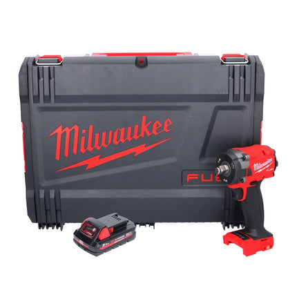 Milwaukee M18 FIW2F12-301X akumulatorowy klucz udarowy 18 V 339 Nm 1/2" bezszczotkowy + 1x akumulator 3,0 Ah + skrzynka HD - bez ładowarki