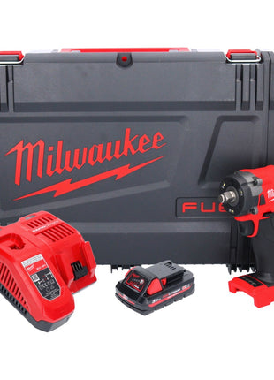 Milwaukee M18 FIW2F12-301X Akku Schlagschrauber 18 V 339 Nm 1/2" Brushless + 1x Akku 3,0 Ah + Ladegerät + HD Box