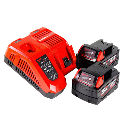 Milwaukee M18 FIW2F12-502X Akumulatorowy klucz udarowy 18 V 339 Nm 1/2" bezszczotkowy ( 4933478444 ) + 2x akumulator 5,0 Ah + ładowarka + pudełko HD