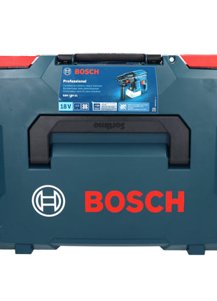 Bosch GBH 18V-21 Taladro percutor inalámbrico profesional 18 V 2,0 J sin escobillas + 2x baterías 2,0 Ah + cargador + L-BOXX