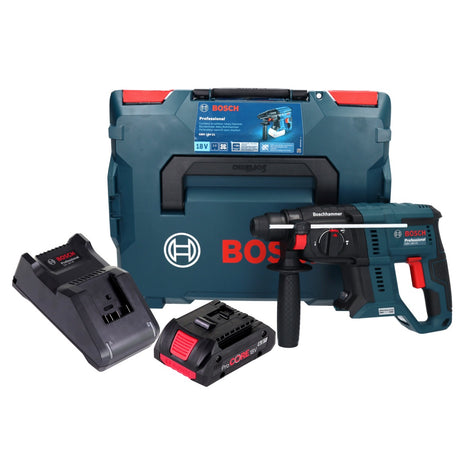 Bosch GBH 18V-21 Profesjonalny akumulatorowy młot udarowo-obrotowy 18 V 2,0 J bezszczotkowy + 1x akumulator ProCORE 4,0 Ah + ładowarka + L-BOXX