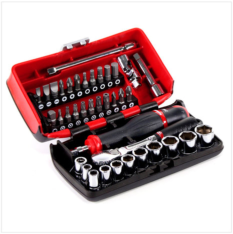 Facom RL.NANO1 1/4" 6 - Kant Werkzeugsatz 38 tlg. in Socket Set Box - Toolbrothers