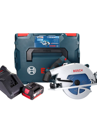 Sierra circular inalámbrica Bosch GKS 18V-68 GC Professional 18 V 190 mm Biturbo Brushless + 1x batería 4,0 Ah + cargador + L-BOXX