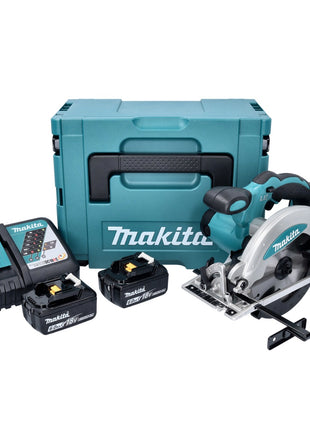 Makita DSS 610 RGJ Akku Handkreissäge 18 V 165 mm + 2x Akku 6,0 Ah + Ladegerät + Makpac