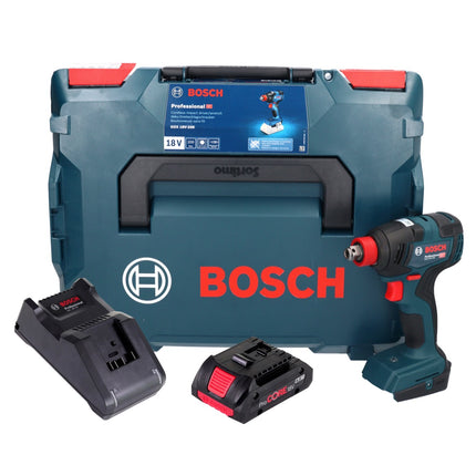 Bosch GDX 18V-200 Profesjonalny akumulatorowy klucz udarowy 18 V 200 Nm bezszczotkowy + 1x akumulator ProCORE 4,0 Ah + ładowarka + L-BOXX