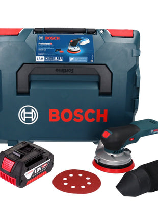 Bosch GEX 18V-125 Professional Akku Exzenterschleifer 18 V 125 mm Brushless + 1x Akku 4,0 Ah + L-BOXX - ohne Ladegerät